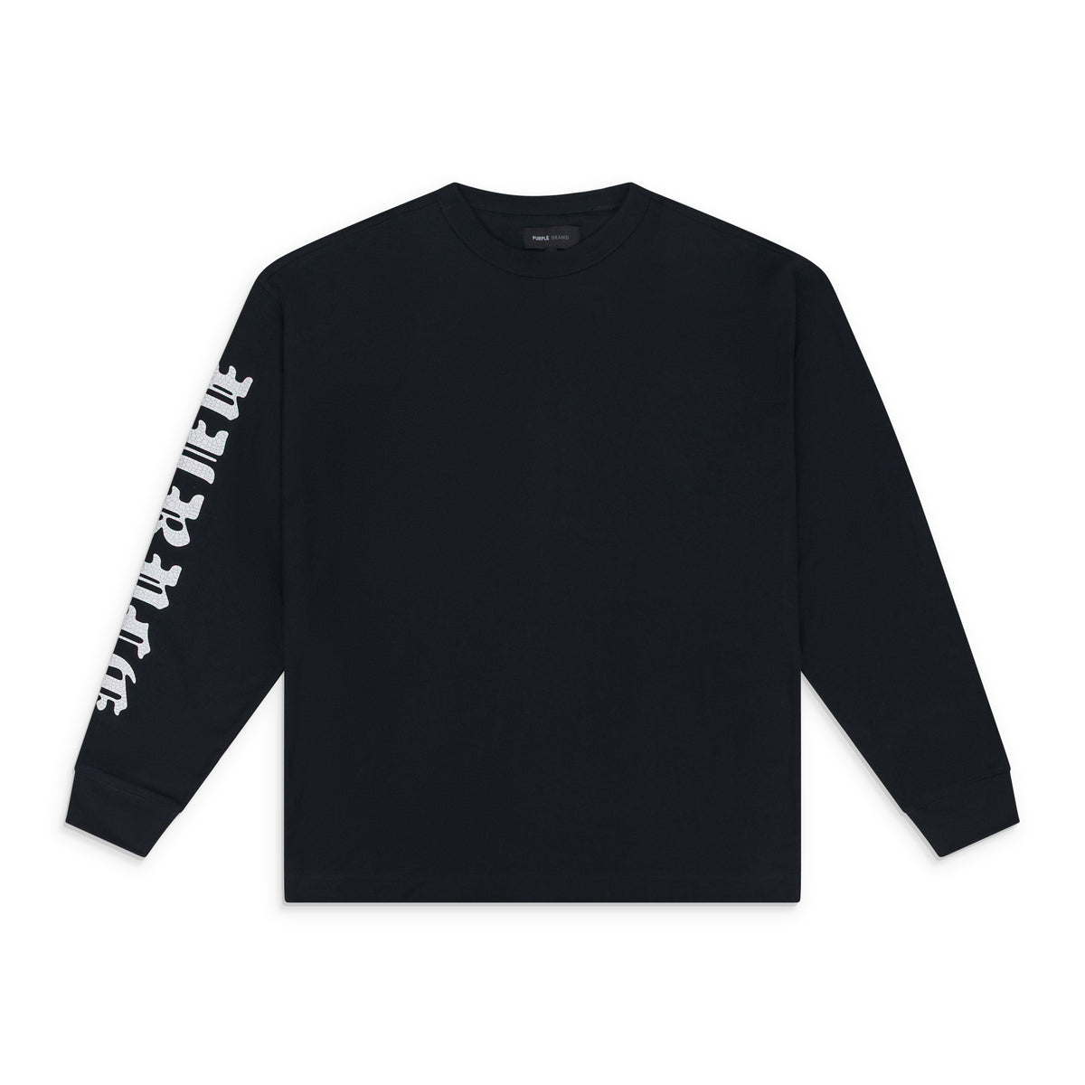 Black Beauty Textured Jersey LS T-shirt