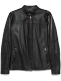 Michael Kors mock-neck biker jacket