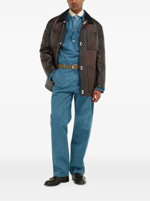 Ferragamo quilted nappa blouson