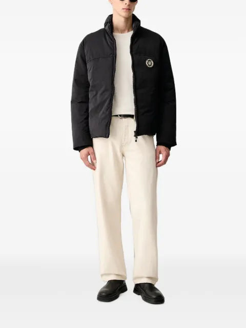 Armani Exchange logo-patch puffer jacket
