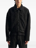 Purple Brand pearl-embellished cropped jacket