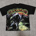 HARMONY Grim Reaper Cemetery Graphic T-Shirt