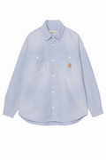 CARHARTT WIP PAINTER SHIRT L/S Blue Worn Used / Splatter