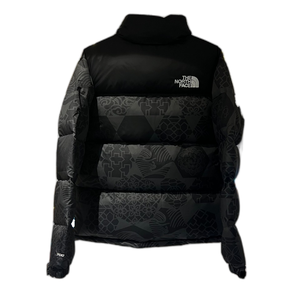 The North Face 1996 Nuptse Patterned Down Puffer Jacket - Black